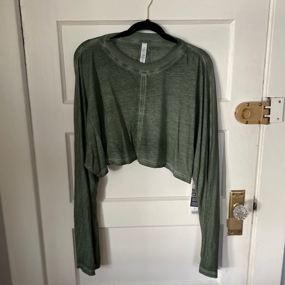 lululemon athletica Tops - NWT Lululemon Calm Calling Long Sleeve Crop Shirt